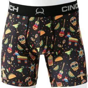 Cinch Men's SM Sugar Skull 6" Boxer Brief Underwear MXY6002031